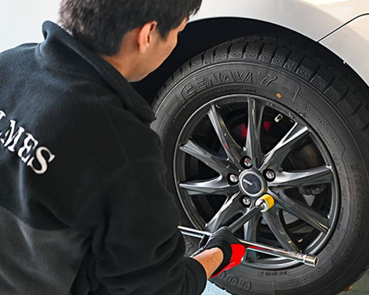 車のタイヤ交換